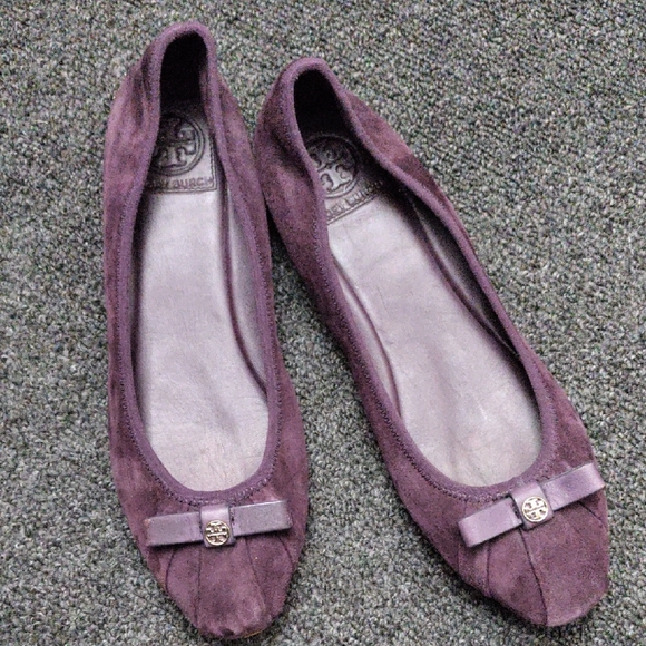 Tory Burch Suede Ballet Flats - Picture 1 of 10